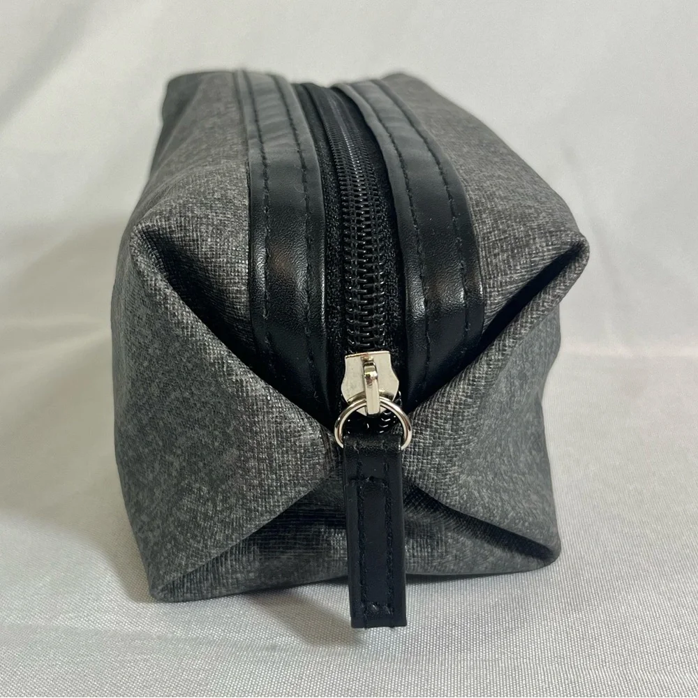 TUMI Toiletry Case Mini Gray/Black by TUMI for Delta